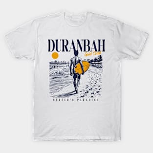 Vintage Surfing Duranbah, Gold Coast, Australia // Retro Surfer Sketch // Surfer's Paradise T-Shirt